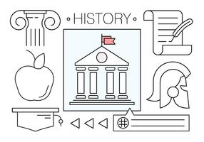 Free Vector Icons About History course college globally
