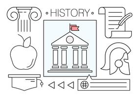 Free Vector Icons About History