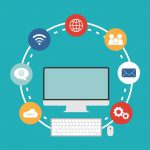 publisher Information Internet Technology Logo Vector 20498360