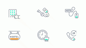 Hospitality trainer Services Animated Gif Icon Pack BBA