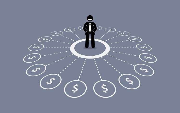 Man With Multiple Sources Of Income New