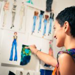 Fashion Designer designing