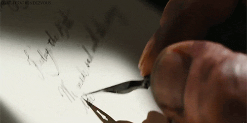1413832804hanf Caligraphy Writing Pen Close Up Animated Gif
