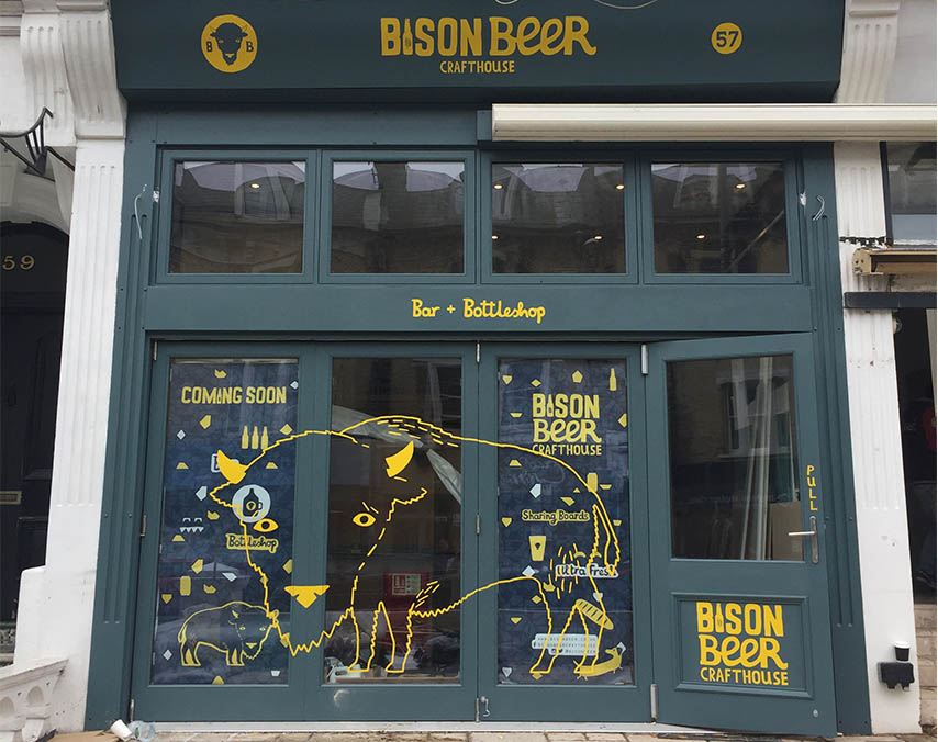Bision Beer Window Cut Vinyl 2