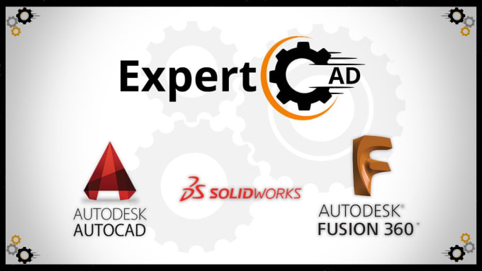 Design 2d And 3d Model On Autocad Solidworks Or Fusion360