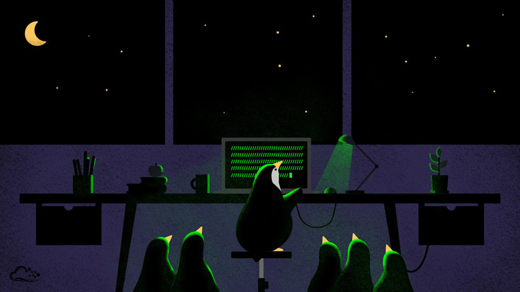 Digitalocean Penguin Linux Wallpaper