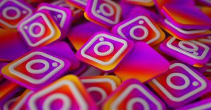 influencer Pile Of 3d Instagram Logos
