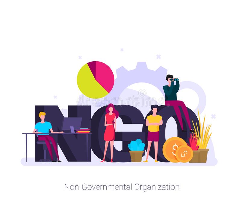 Ngo Non Governmental Organization Concept Keywords Letters Icons Ngo Non Governmental Organization Concept Keywords 186991895