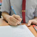 Student Doing Class Assignment Taking Written Test College 7572 33