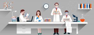 Scientists In Lab Concept