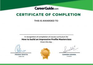 How To Build An Impressive Profile Completion Certificate