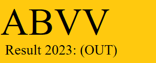 Abvv Result 2023