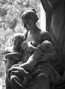 Cimitero Di Staglieno, Statue Of Mother And Children Img114