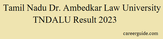 Tndalu Result 2023