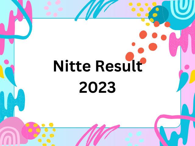 Nitte Result