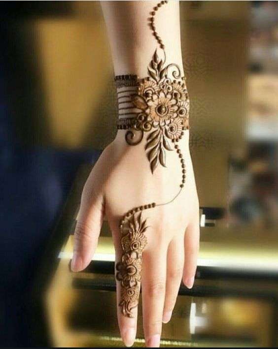 Beautiful Bracelet Mehndi Designs for Hands