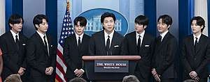 Bts During A White House Press Conference May 31, 2022 (cropped)