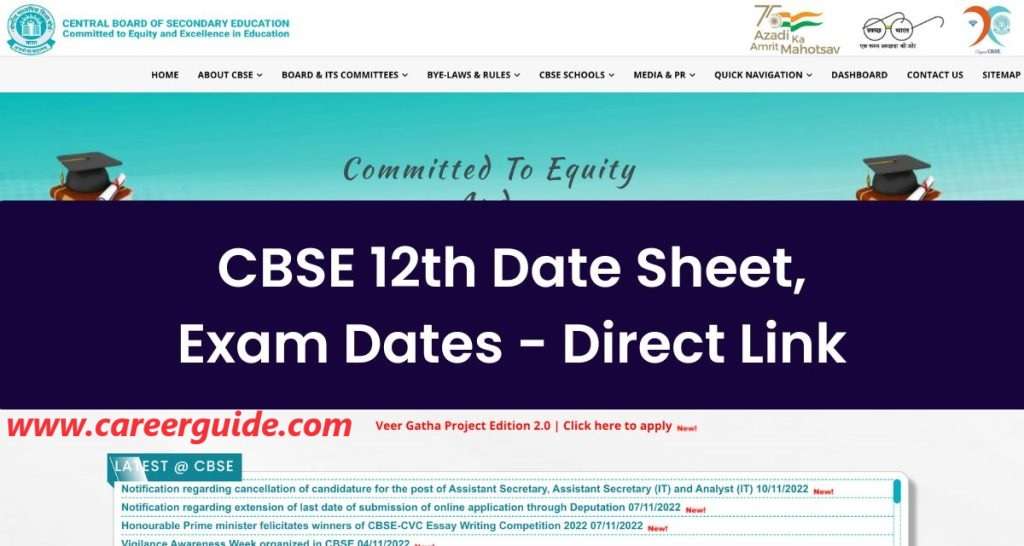Cbse 12th Date Sheet Exam Dates Direct Link 1024x546