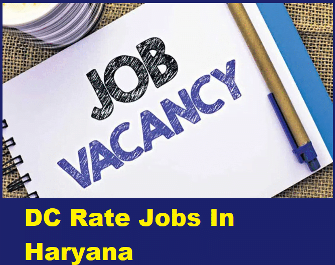 DC Rate Job In Haryana