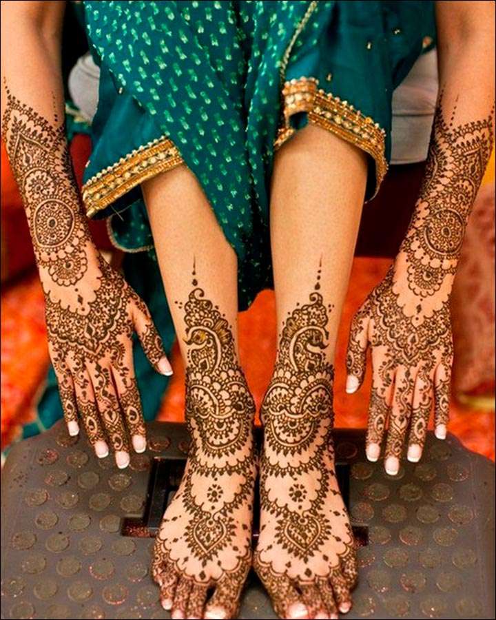 Elegantly Elaborate Rajasthani Bridal Mehndi Designs