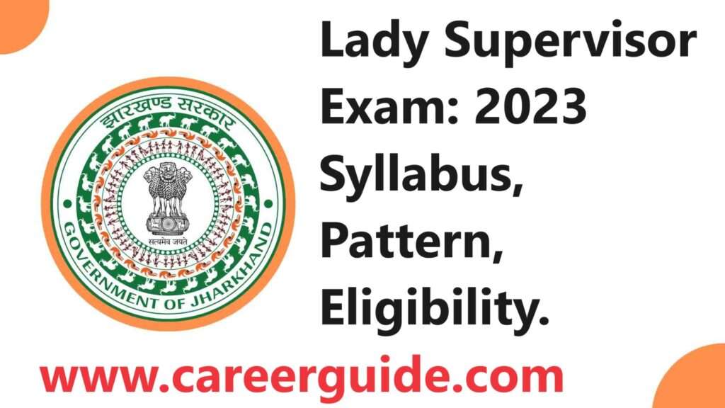Jharkhand Lady Supervisor Recruitment