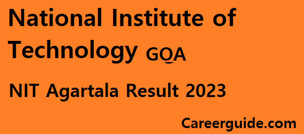 Nit Goa Result 2023