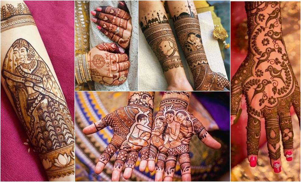 Off Beat And Trendy Mehendi Designs