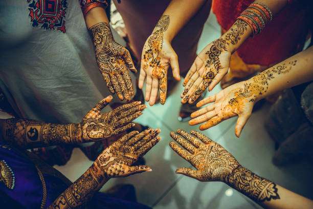 Henna Appied On Hands