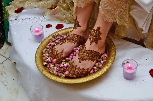 Moroccan Henna Tattoo On Foot