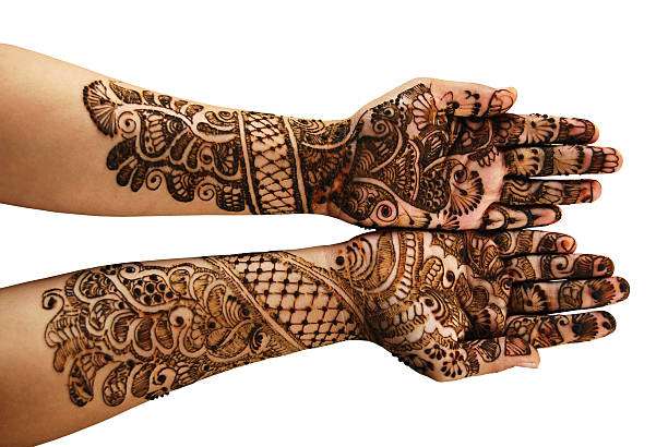 Henna (mehandi) Isolated Over White