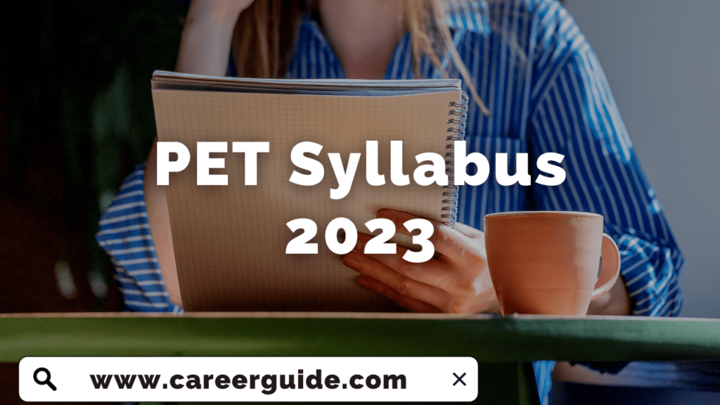 PET Syllabus 2023