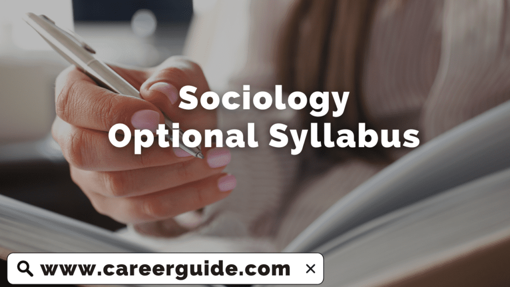 Sociology Optional Syllabus