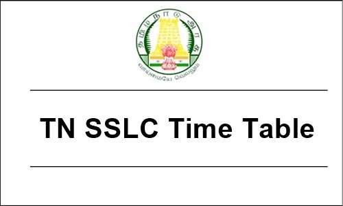 Tn Sslc Time Table 2020