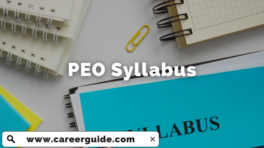 PEO Syllabus