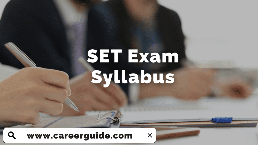 SET Exam Syllabus