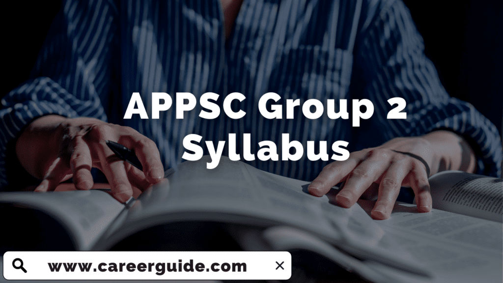 APPSC Group 2 Syllabus