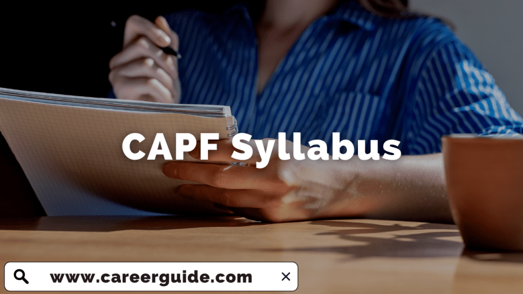 CAPF Syllabus