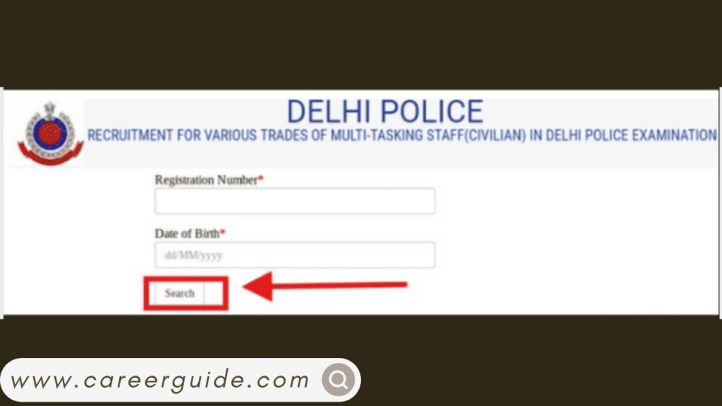 delhi police mts admit card 2018