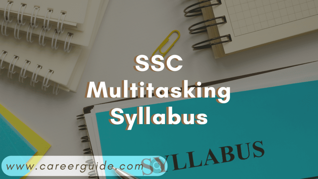 SSC Multitasking Syllabus
