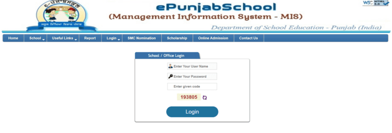 Epunjabschool Login