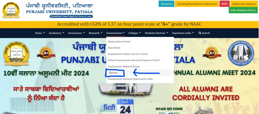 Edit Single Post Punjabi University Patiala Result 2022