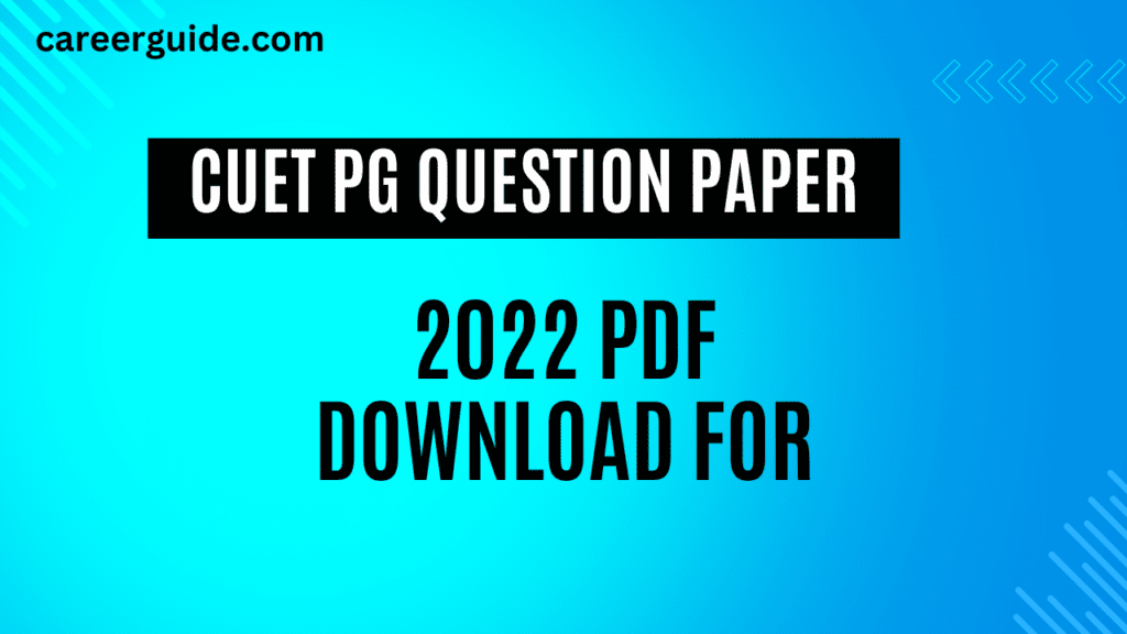 cuet pg previous year question papers with answers pdf