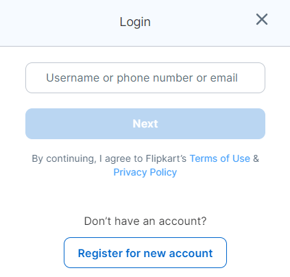 Flipkart Seller Login