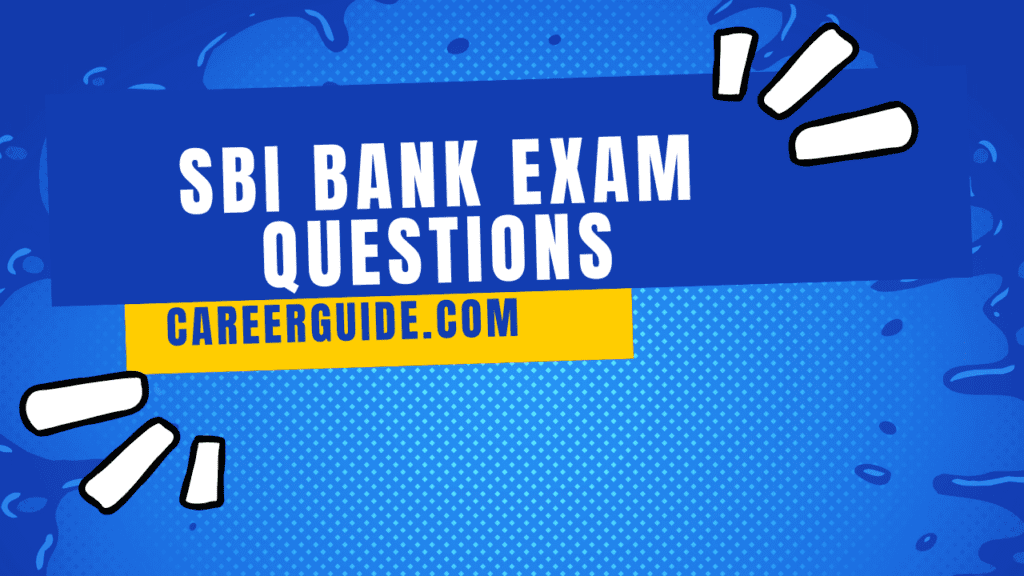 Sbi Bank Exam Question Papers With Answers Pdf