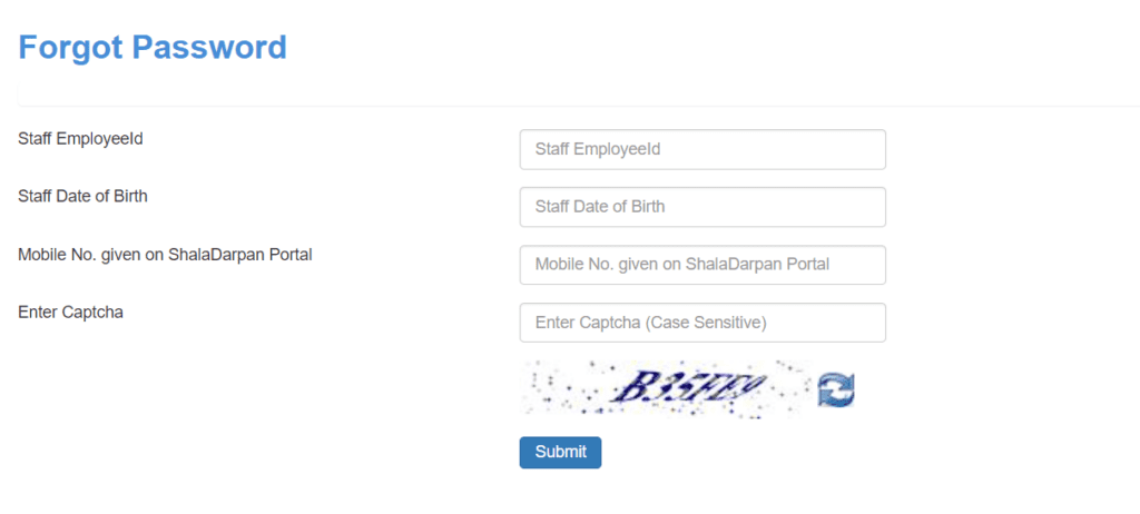 Shaladarpan Staff Login