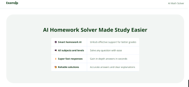 Ai Homework Solver Made Study Easier 1