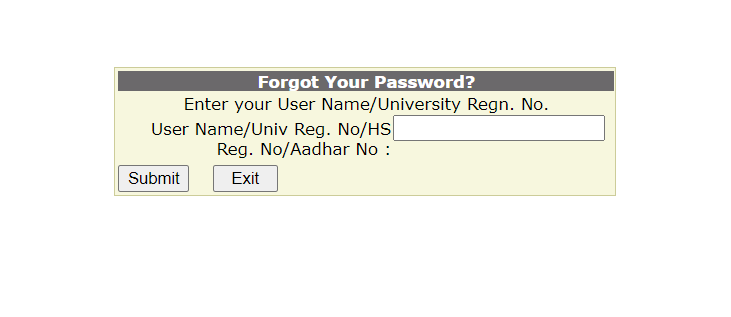 Bankura University Student Login