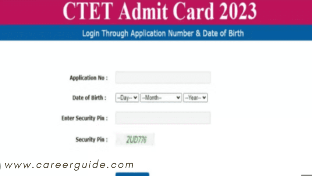 ctet.nic.in admit card 2021 download
