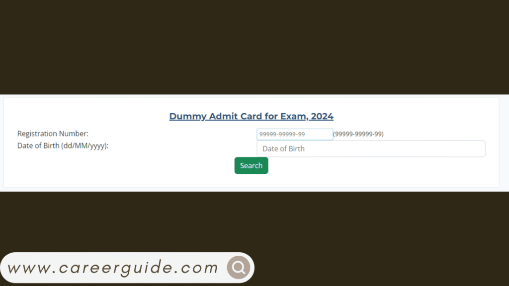 12th dummy admit card 2024