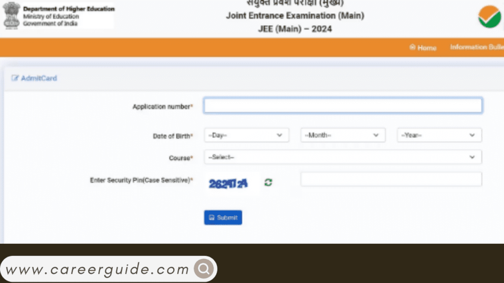 jee main admit card 2021 release date and time